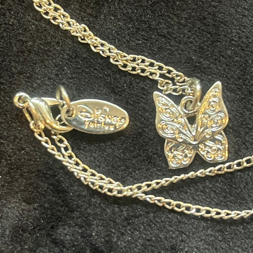 Authentic Disney Fairies‎ Silver-tone Butterfly Necklace